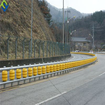 Otoyol İçin Trafik Güvenliği ISO EVA Kovaları Rolling Otokorkuluk PU PVC Makaralı Bariyer